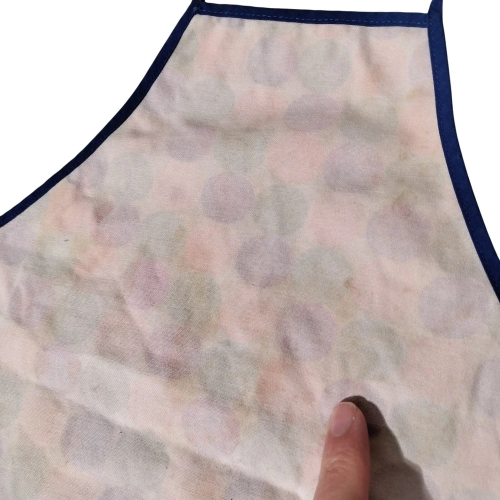 Nordic Ware Kids Apron 100% Cotton Polka Dot Blue Green‎ Orange Toddler Child